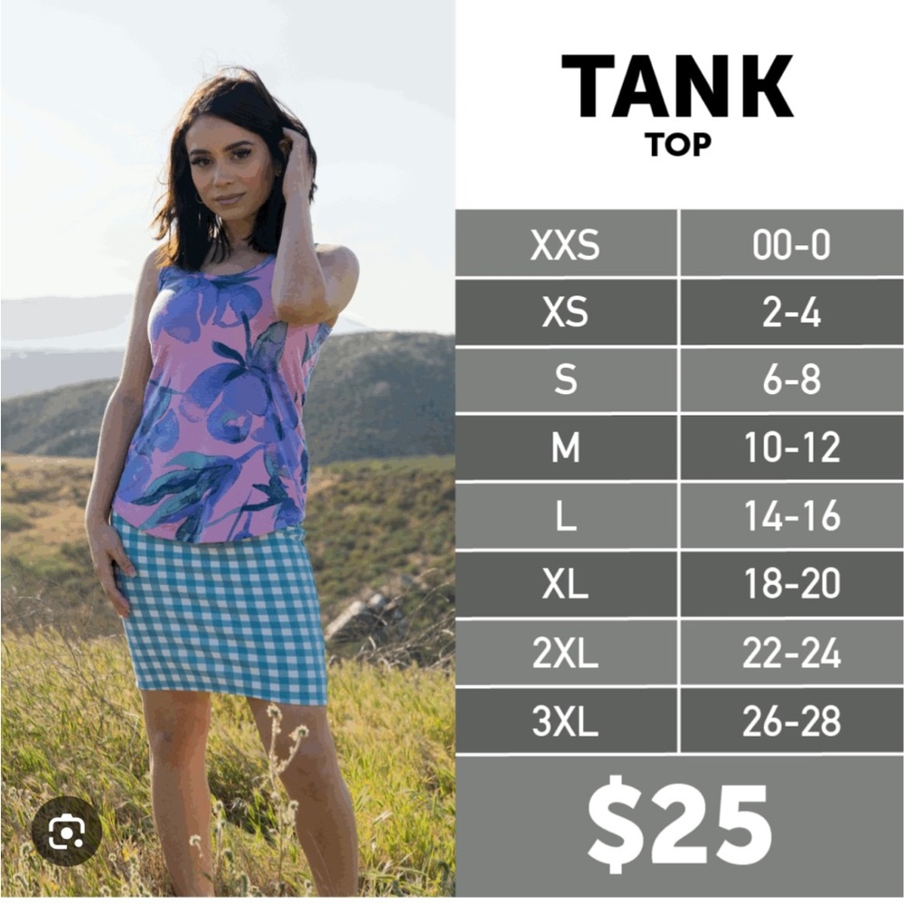 NWT LulaRoe tank top - Picture 2 of 2